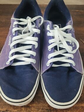 Vans Seldan Skate Shoes Blue Canvas Size 8.5